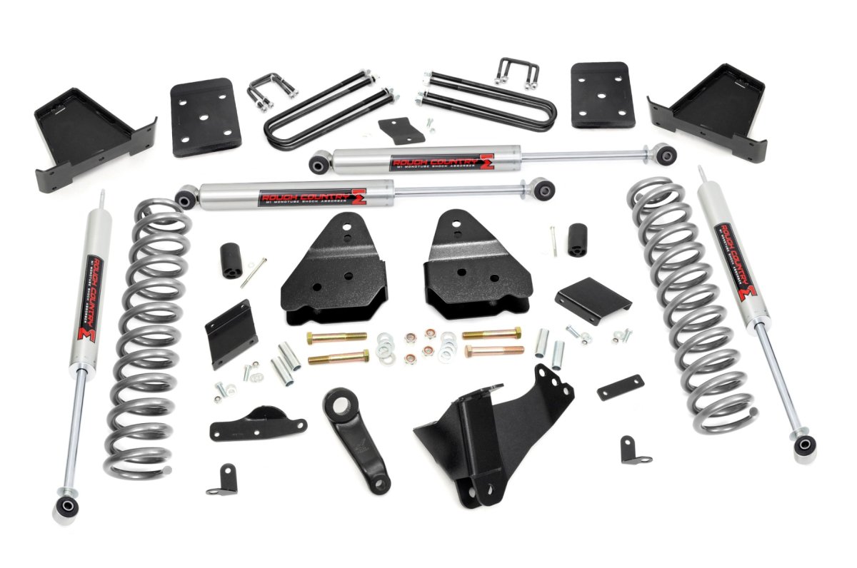 Ford F-250 Super Duty Suspension Lift Kit - Rough Country - 6 Inch, Diesel, OVLD, M1 - '15-'16